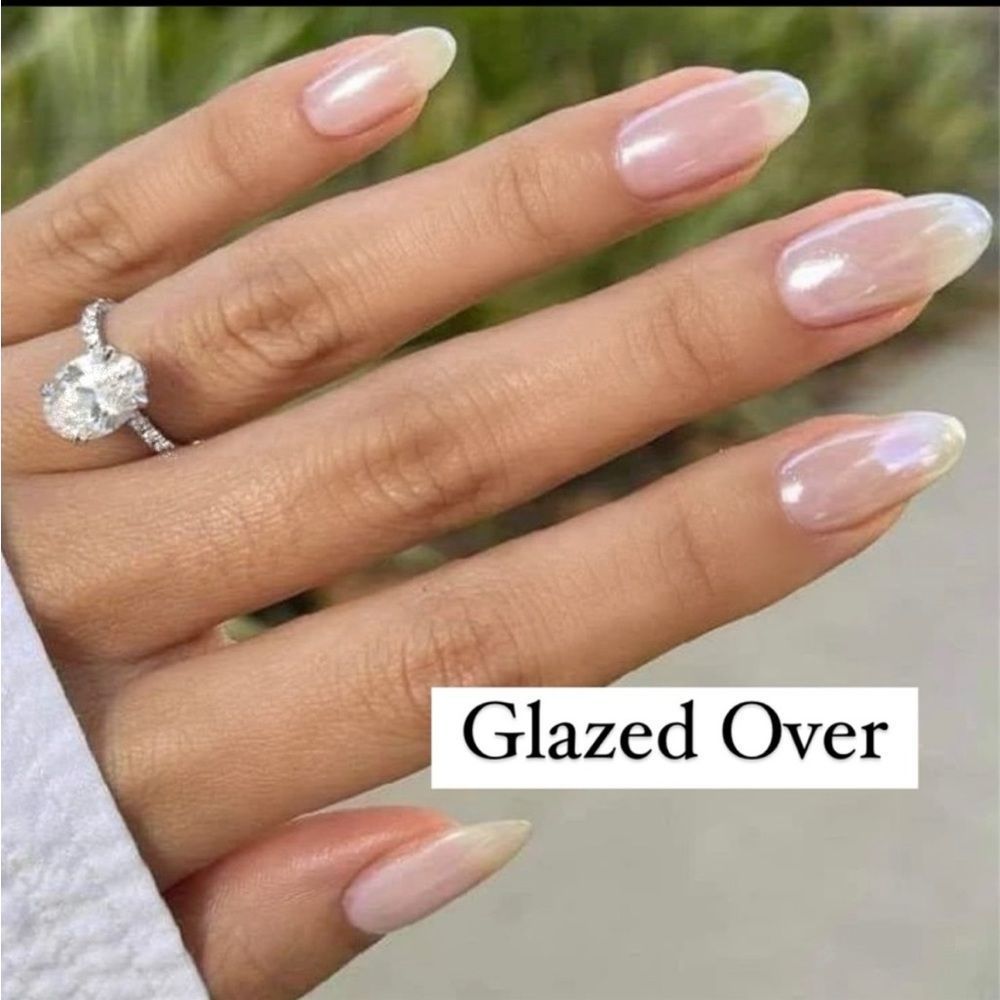 Color Street | Glazed over , glazed donut trend, creamy white with rose flash